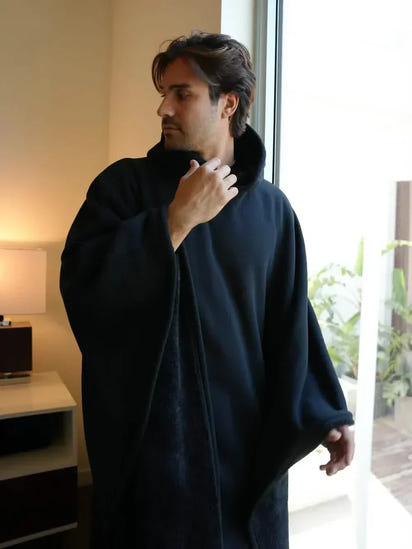 Hooded Woolen Blanket Coat