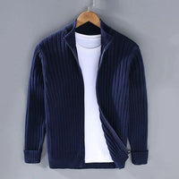 RAVELLO RIBBED ZIP CARDIGAN