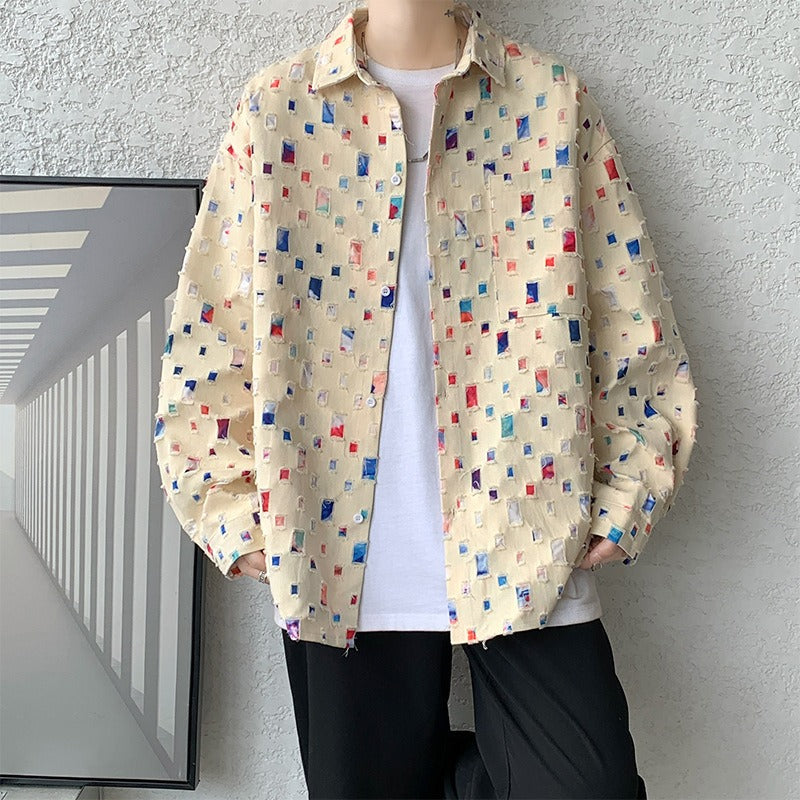 MOSAIC HEAVY BUTTONED JACKET