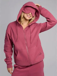 Ovveya Felpa con cappuccio da viaggio con modalità aereo