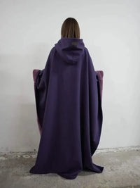 Hooded Woolen Blanket Coat