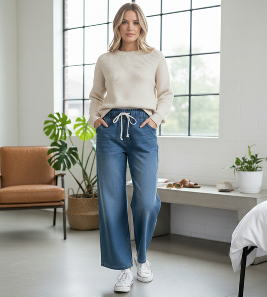 Judy Blue Slouchy Sue Palazzo Jeans