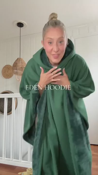 Hooded Woolen Blanket Coat video